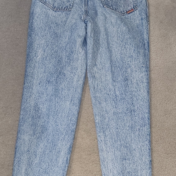 VINTAGE JORDACHE MOM jeans Size 13/14 MADE in Honk Kong Acid wash SKINNY - Picture 4 of 15